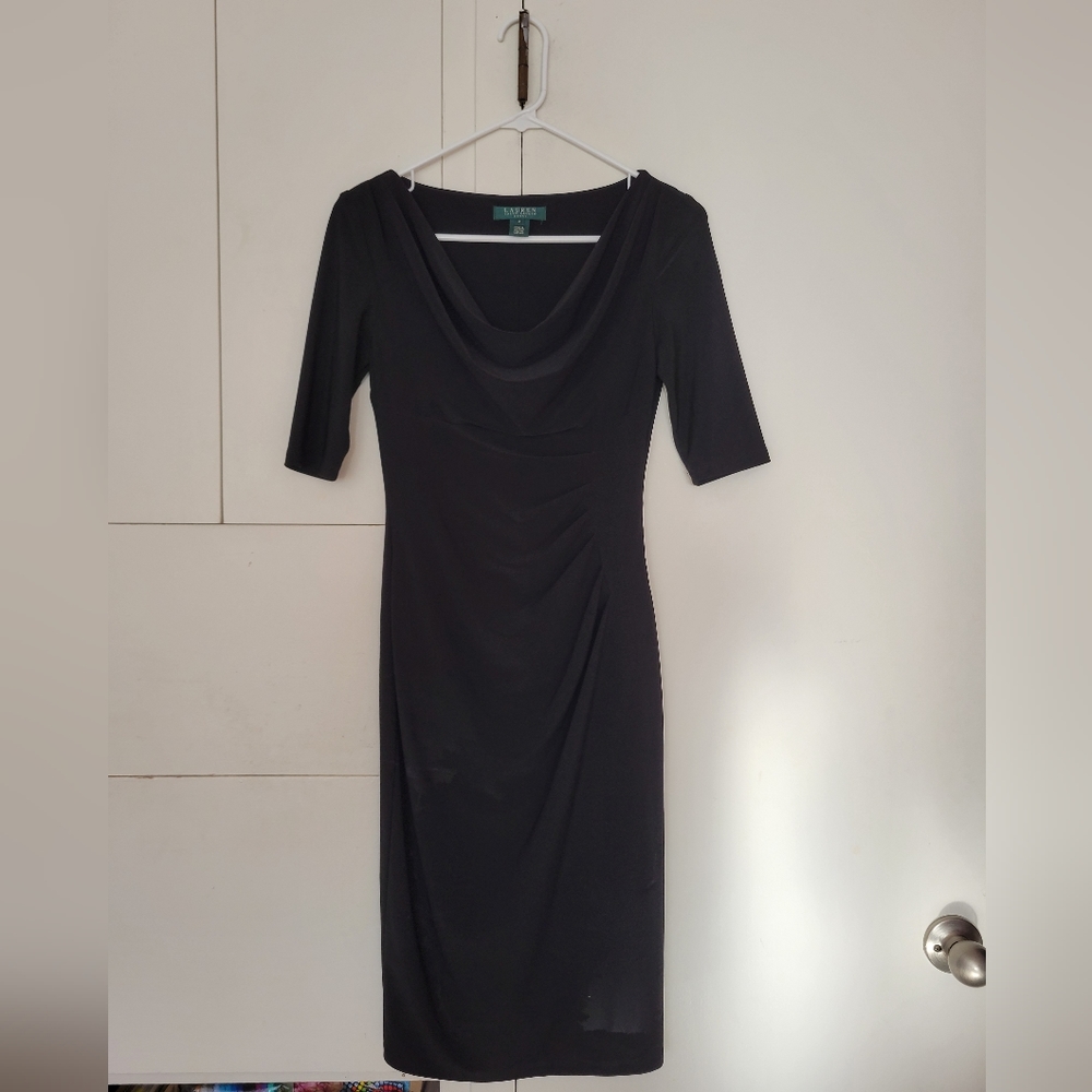 RALPH LAUREN BLACK BODYCON